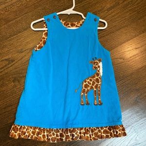 Bailey Boys Reversible Giraffe Toddler Dress